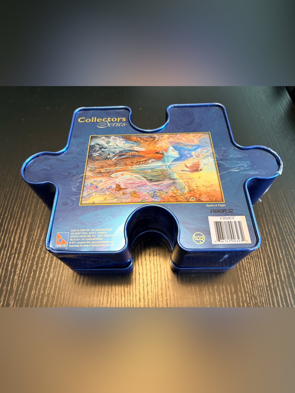 Collectors Series  Josephine Wall's “Spirit Of Flight” 1,000 Piece Puzzle in Tin - Picture 2 of 6